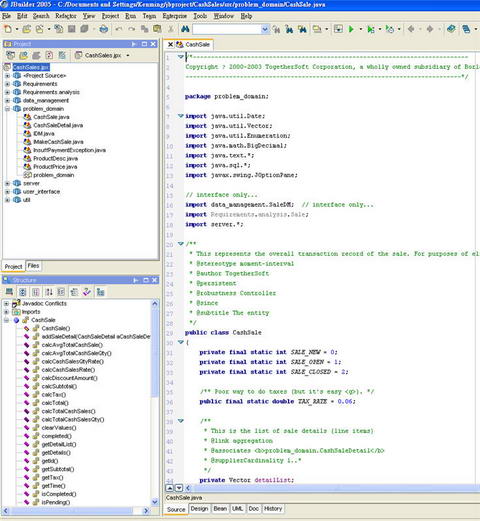 Screenshot-Borland JBuilder Enterprise 2005