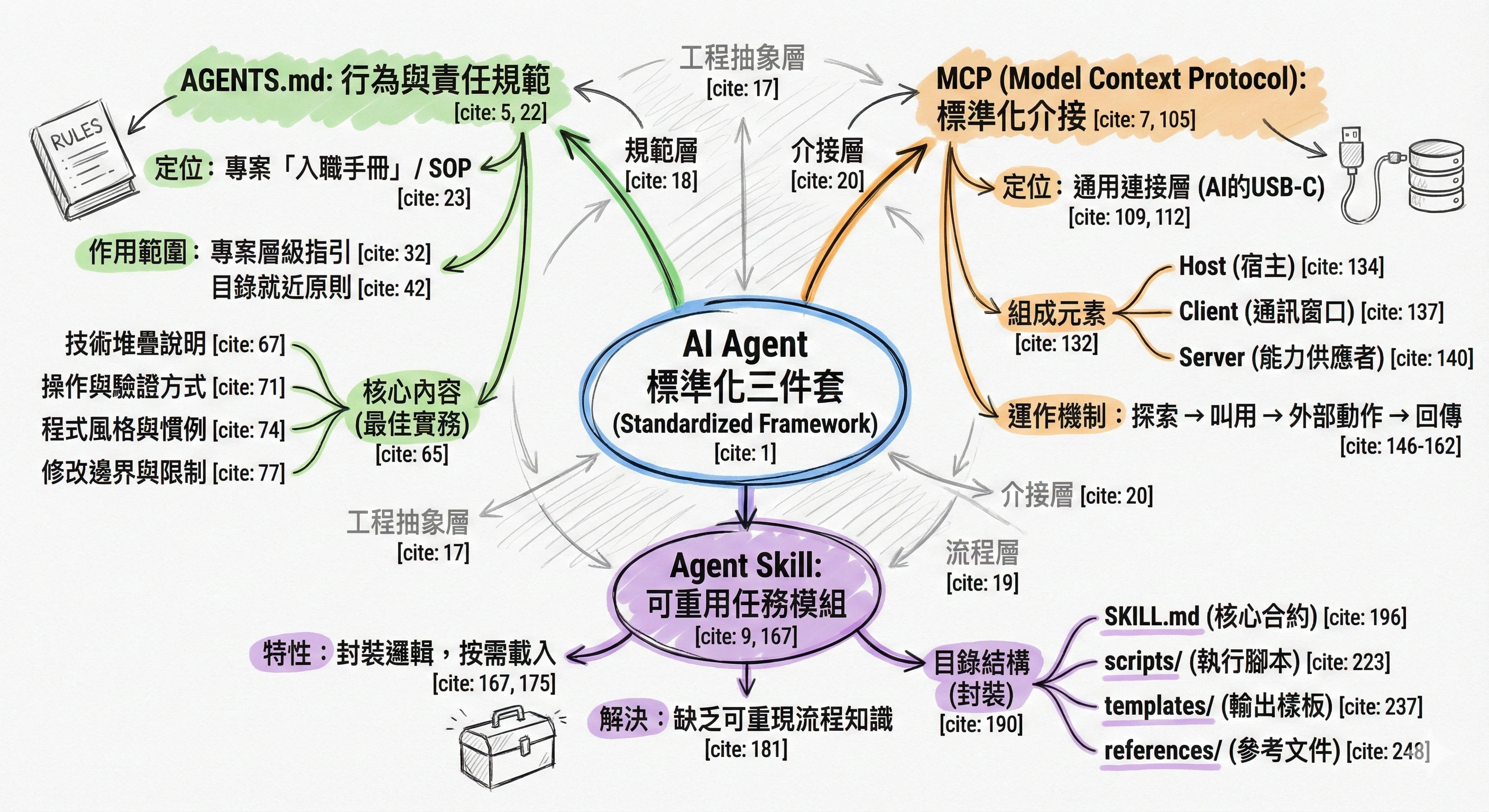 AI Agent 三件套心智模型