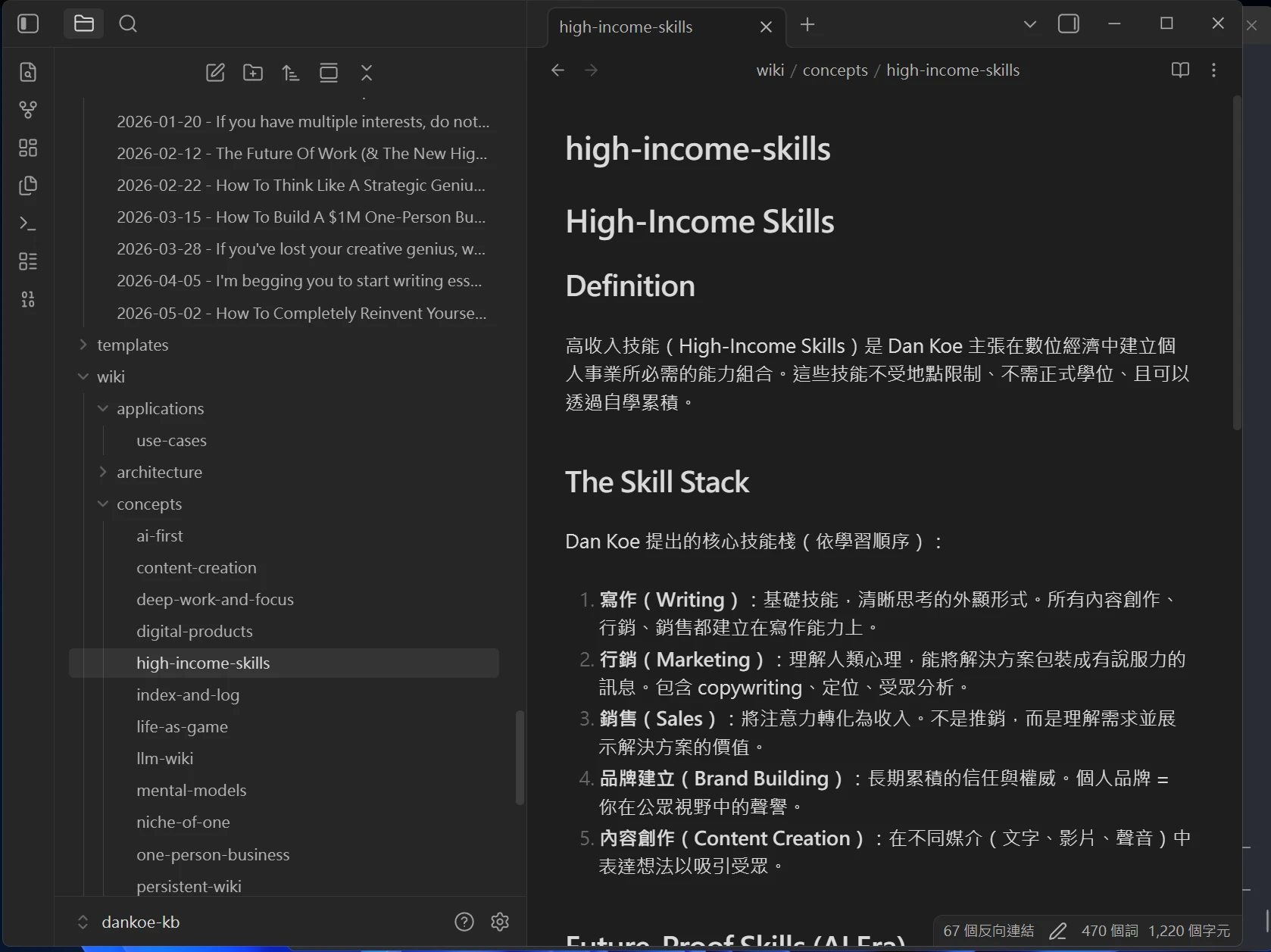 關於 Dan Koe 的簡介